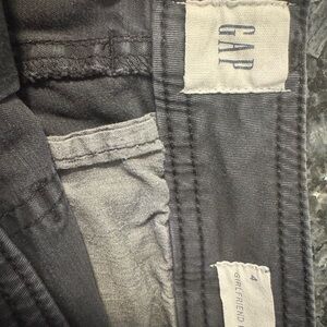 GAP Charcoal Girlfriend Jeans
